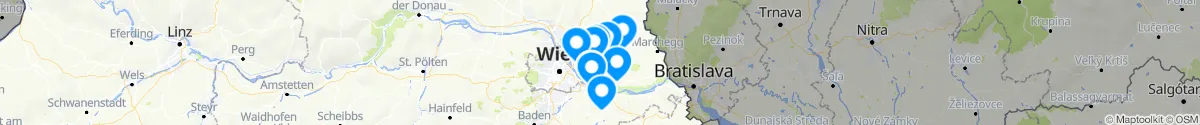 Map view for Pharmacies emergency services nearby Glinzendorf (Gänserndorf, Niederösterreich)